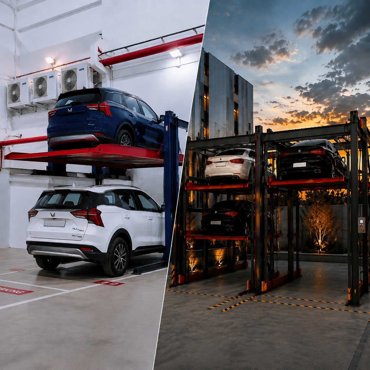 Stack vs Puzzle Parking Systems