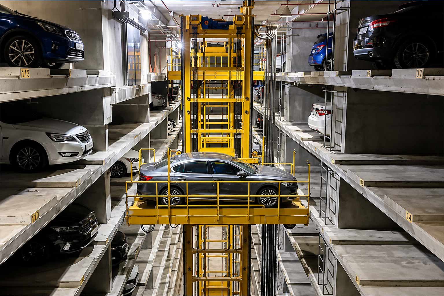3 Level Hydraulic Pit Stack Parking System